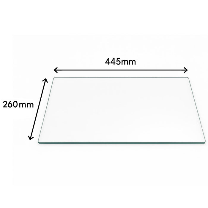 Universal Glass Fridge Shelf Replacement Refrigerator 445mm x 260mm