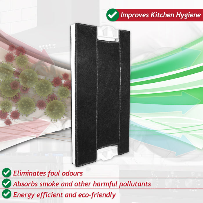 Carbon Filter for Bosch Cooker Hood Vent DHI645 DHI655 DHI665 00434229 (395mm x 196mm x 30mm)