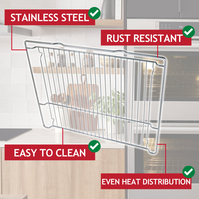 Oven Shelf Wire Rack for Bosch HBA HBG HEA HET HRG MBA 577170 Series Cooker (455 x 375 x 30mm)