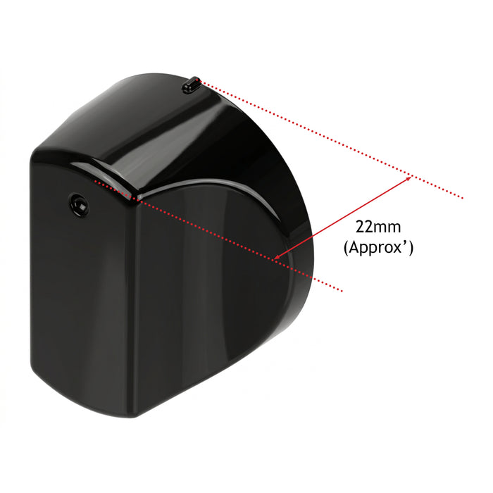 Black Control Switch Knobs for HOTPOINT Oven Cooker (Pack of 2)