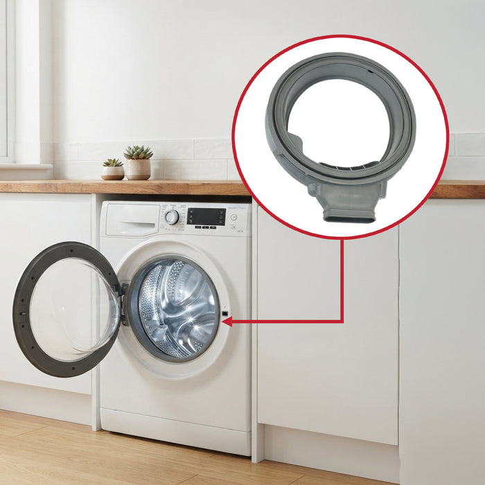 Rubber Door Seal Gasket For Hotpoint Fits Indesit Washing Machines C00294031