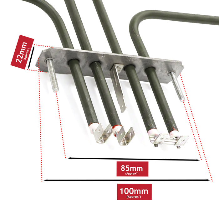 Grill Element for Zanussi Oven 2700w 1000w + 1700w Top Upper Dual Heating 3570797047