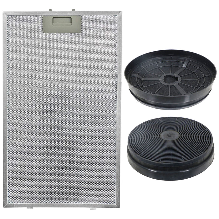 Grease Filter for Lamona LAM2501 LAM2501-2 Cooker Hood Aluminium Mesh Carbon Filters x 2