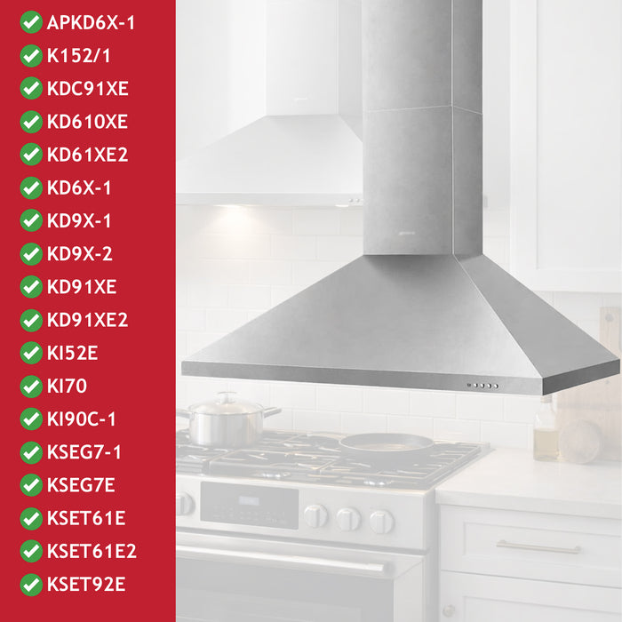 Carbon Filters for SMEG Cooker Hood Vent Fan Charcoal Filter KD9X KD91 KSEG7 KSET KITFC155 x 2