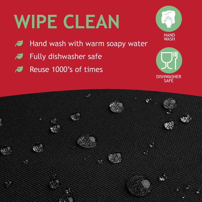 BBQ Liner Large Mat Teflon Hotplate Sheets Gas Grill Non-Stick Reusable x 2