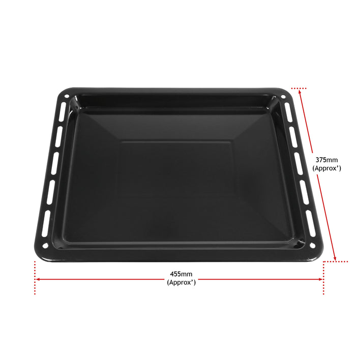 Large Oven Tray for AEG ELECTROLUX ZANUSSI Oven Cooker Pan Base 455 mm x 370 mm