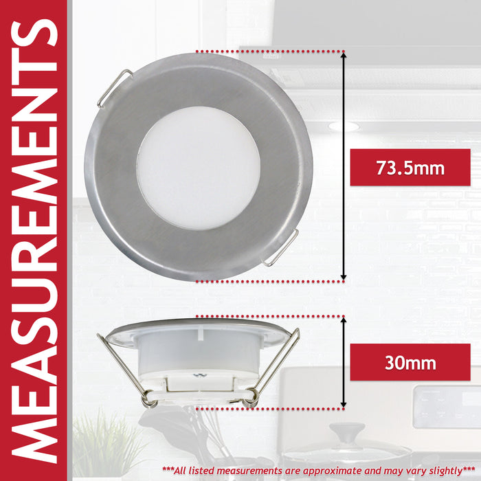 LED Light for Electrolux 73.5mm Cooker Hood Extractor Vent Lamp Bulb Unit (Silver, 1.6W, 220V)