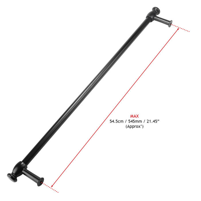 Door Handle / Towel Rail for Belling Oven Cooker 'Cut to Size' (Black)