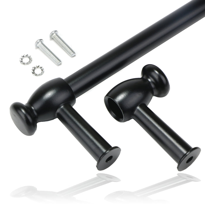 Door Handle / Towel Rail for Belling Oven Cooker 'Cut to Size' (Black)
