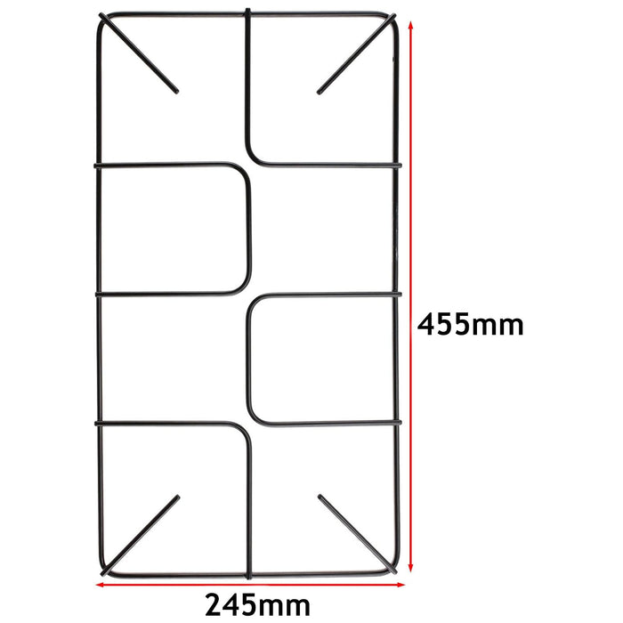 Universal Gas Hob Burner Pan Flat Support Stand Cooker Large Rack 455 x 245 mm