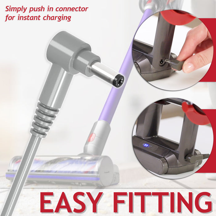 Battery Charger for Dyson V10 V11 V12 V15 SV12 SV14 SV15 SV16 SV20 SV22 Vacuum Cleaner (30.45V)