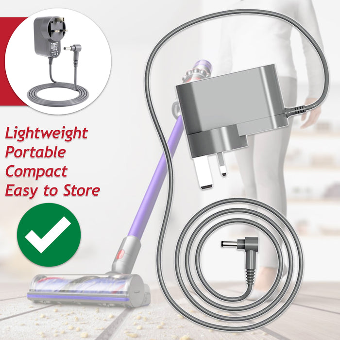 Battery Charger for Dyson V10 V11 V12 V15 SV12 SV14 SV15 SV16 SV20 SV22 Vacuum Cleaner (30.45V)