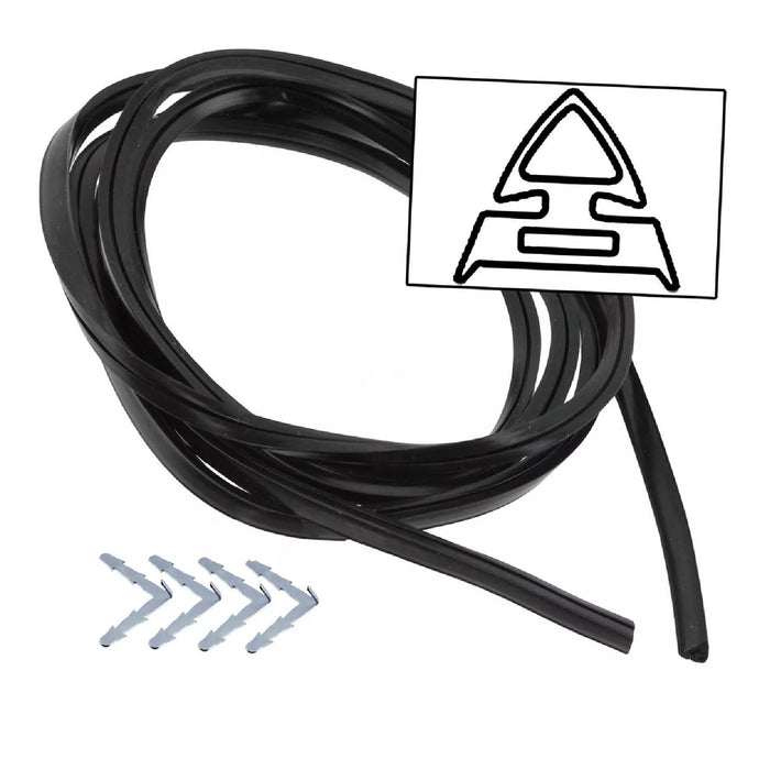 Oven Door Seal UNIVERSAL Right Angle Corner Clips Rubber Cooker Gasket 2.4m