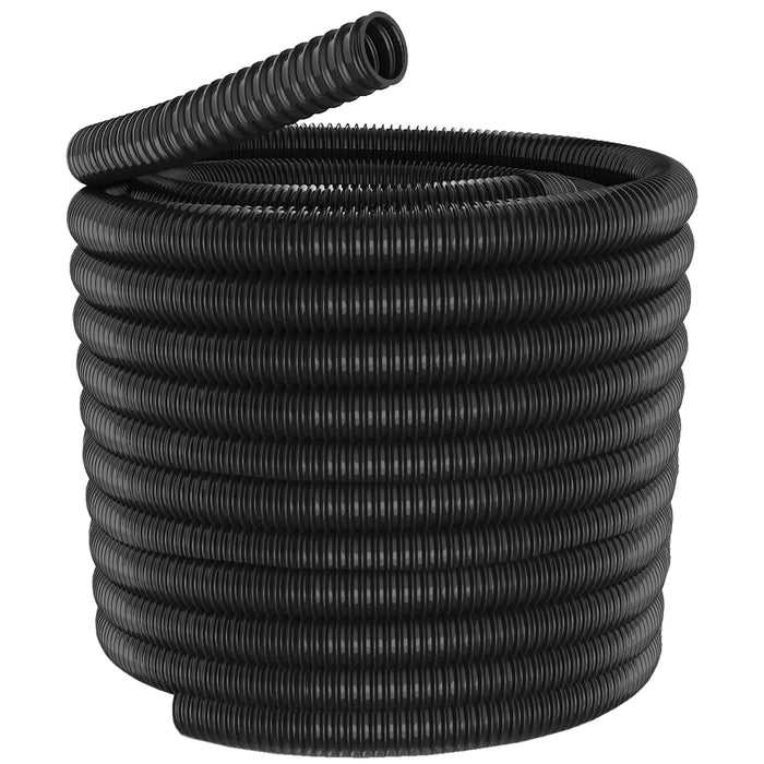 51mm Cable Conduit Flexible Tube Tidy Sleeving Organiser Black 20m