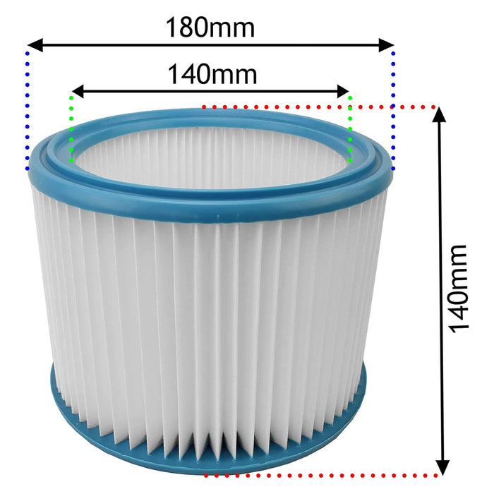 Cartridge Filter for Nilfisk Alto Aero Attix Vacuum Cleaner + Wet & Dry Cloth Bags