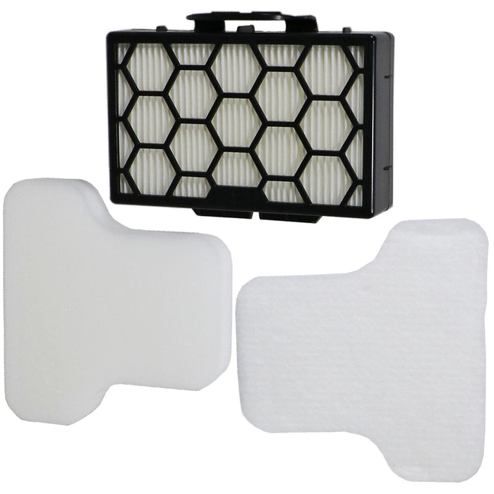 Filters Kit for SHARK CV100 CZ250 CZ500 CV100UKT CZ250UKT CZ500UKT Foam Felt Post Motor Filter