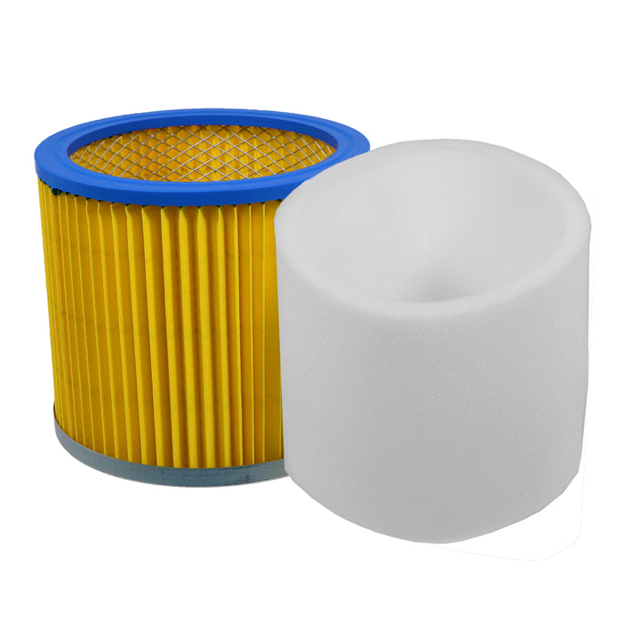 Vacuum Cleaner Cartridge Filter + Sponge Foam Sleeve compatible with Goblin Aquavac