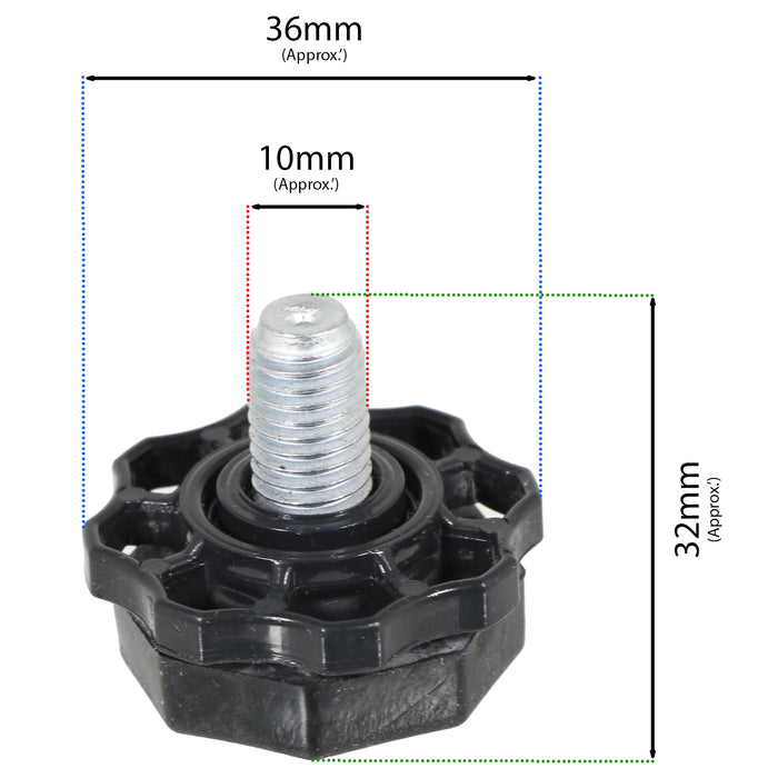 Montpellier Washing Machine Foot Leg Adjustable MWBI7012 MWBI7021 10mm Thread
