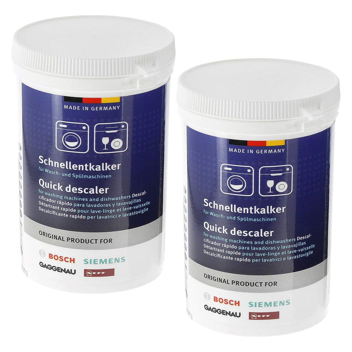 Bosch Descaler Washing Machine Dishwasher Multi-Purpose 250g Pack of 2 x Descalers Neff Siemens Gaggenau 460038 311506 311133