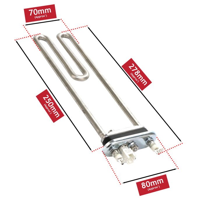 Water Heating Element for Beko Washing Machine 1950w WMA WMB WMD WML