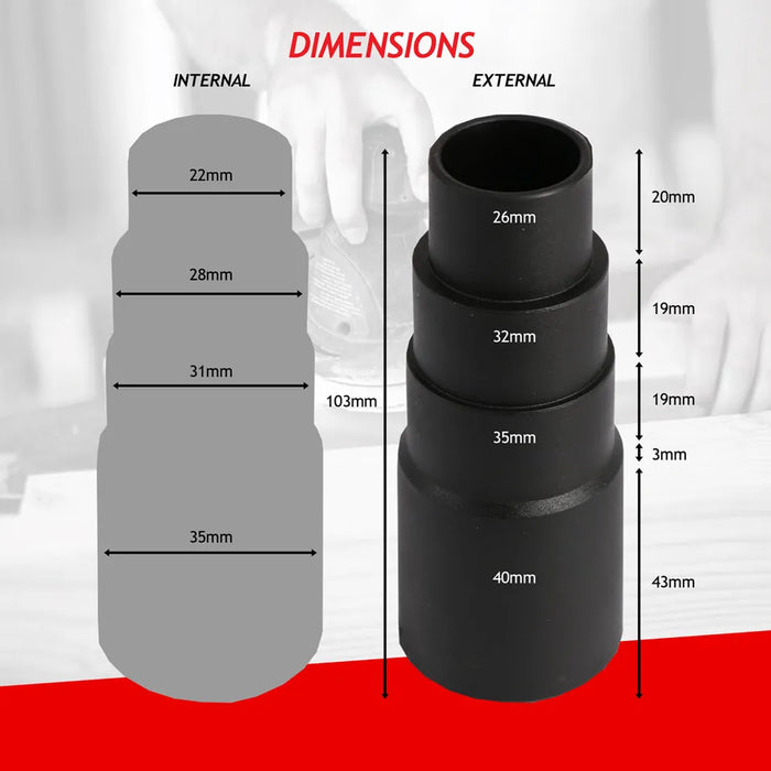 Hose for Draper WDV15A 15L WDV20ASS 20L Wet & Dry Vacuum Cleaner 2.5m + Tool Adaptor