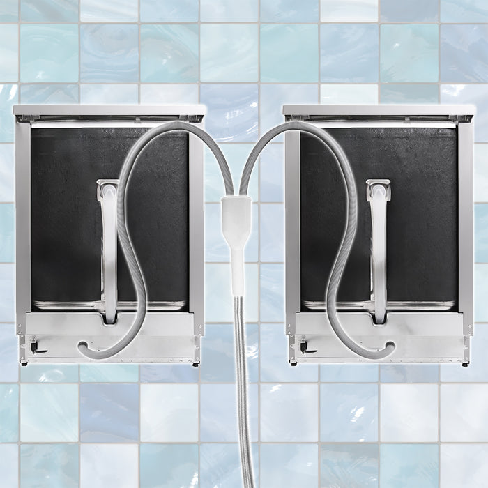 2-to-1 Drain Hose Dishwasher and Washing Machine Outlet - Universal