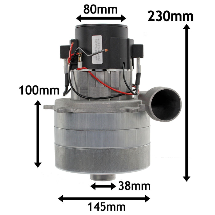 3 Triple Stage Tangential Hoover Motor Vacuum 5.7" 1400W 240V