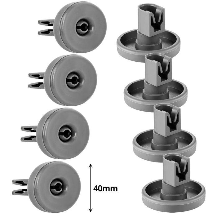 Dishwasher Basket Wheels Universal Large Lower Rack Runner Wheel 40mm x 8