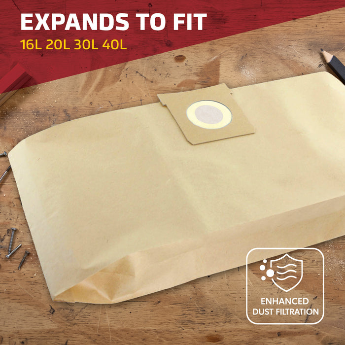 Vacuum Dust Bags for Goblin Wet & Dry 1000, 74001, Multi System 22, 8512, 1200, Trionic 95055, 3 in 1 70223 (Pack of 20) + Freshener Tabs