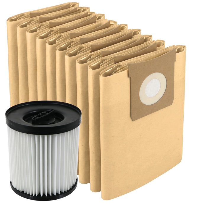 Filter for Titan TTB774VAC TTB775VAC TTB776VAC TTB777VAC Vacuum Cleaner 16L 20L 30L 40L + 5 Bags