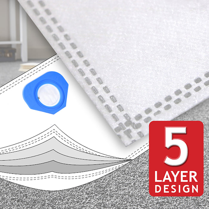 SMS Microfibre Dust Bags for Nilfisk GA70 GD80 GD90C GM80 GM90 GS80 GS84 GS90 G90 Vacuum Cleaner (Pack of 10) + Air Freshener Tabs
