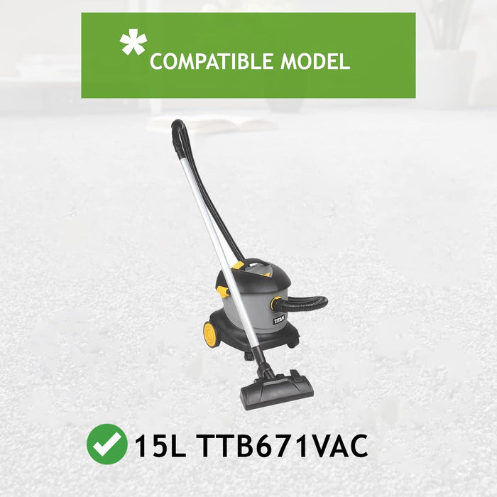 Dust Bags for Titan TTB671VAC 800W 15Ltr Dry Vacuum Cleaner x 10 Bag