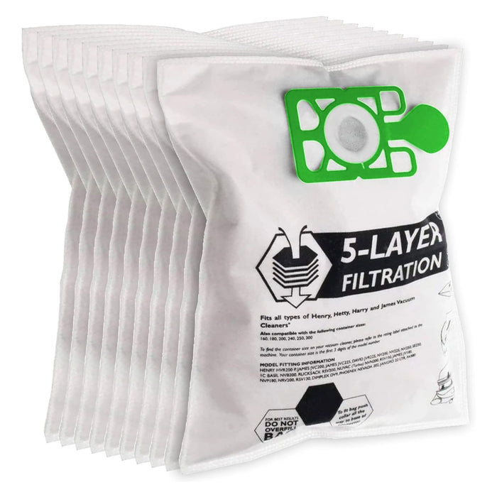 Dust Bags for Titan TTB671VAC 800W 15Ltr Dry Vacuum Cleaner x 10 Bag