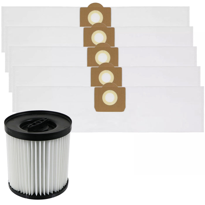 Filter for Titan TTB774VAC TTB775VAC TTB776VAC TTB777VAC 16L 20L 30L 40L Vacuum Cleaner + 5 SMS Bags