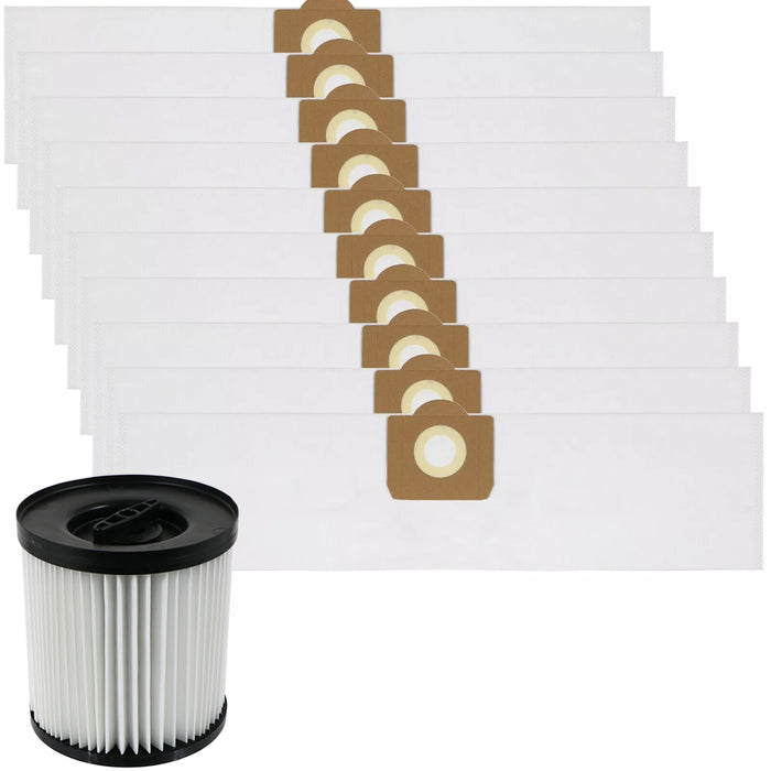 Filter for Titan TTB774VAC TTB775VAC TTB776VAC TTB777VAC 16L 20L 30L 40L Vacuum Cleaner + 10 SMS Bags