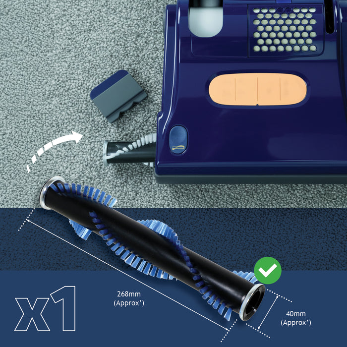 Roller Brush Brushroll Bar + 10 Dust Bags & Filter Service Kit for Sebo X1 X1.1 X4 X5 Extra Vacuum Cleaners