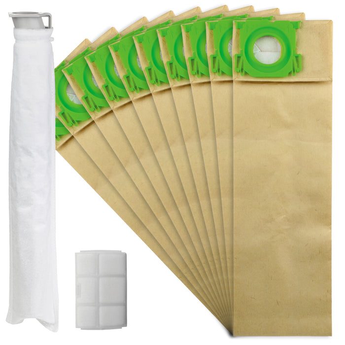 Dust Bags Filter Service Kit for SEBO X1 X2 X3 X4 X5 Extra & C1 C2 C3 Series Vacuum Cleaner (20 Bags, 2 Filters)
