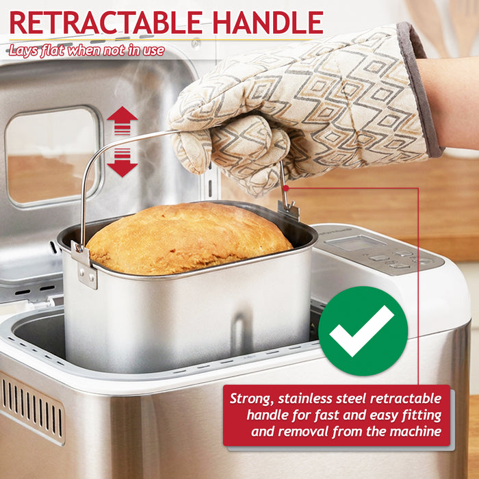 Baking Pan + Kneading Paddle Blade Arm for Morphy Richards Breadmaker 48261 48280 48281 48282 48285 48286 48319 48320 48321 48322 48323 48280001