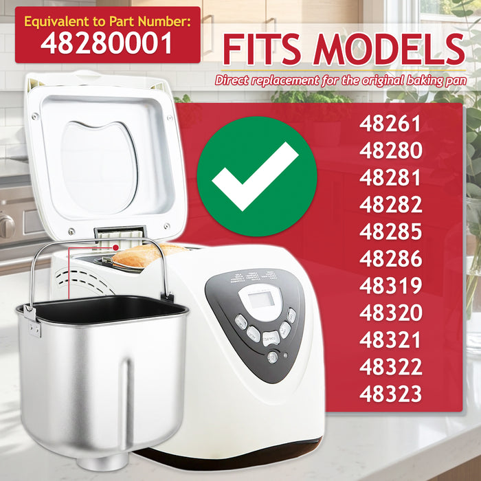 Baking Pan for Morphy Richards Breadmaker 48261 48280 48281 48282 48285 48286 48319 48320 48321 48322 48323 48280001