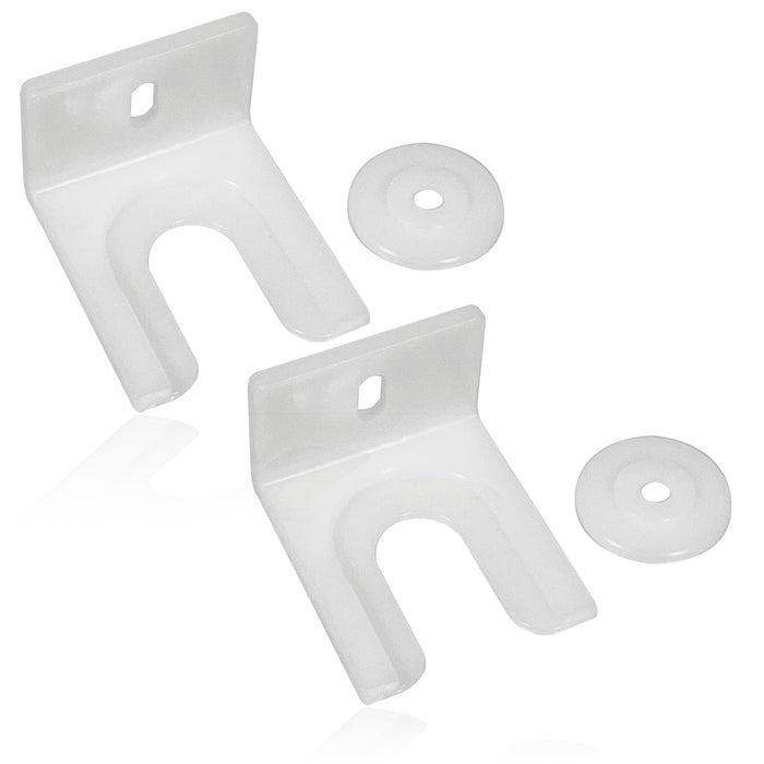 Integrated Fridge/Freezer Door Clip Fixing Bracket compatible with Kenwood Built-in x 2