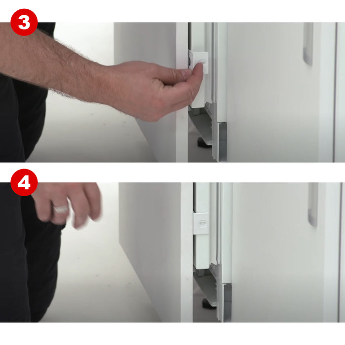 Integrated Fridge/Freezer Door Clip Fixing Bracket compatible with Electrolux Built-in x 2