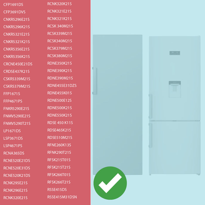 Beko Fridge & Freezer Silver Grey Door Handle CFP1691DS FFP1671S FFP4671PS LSP4671