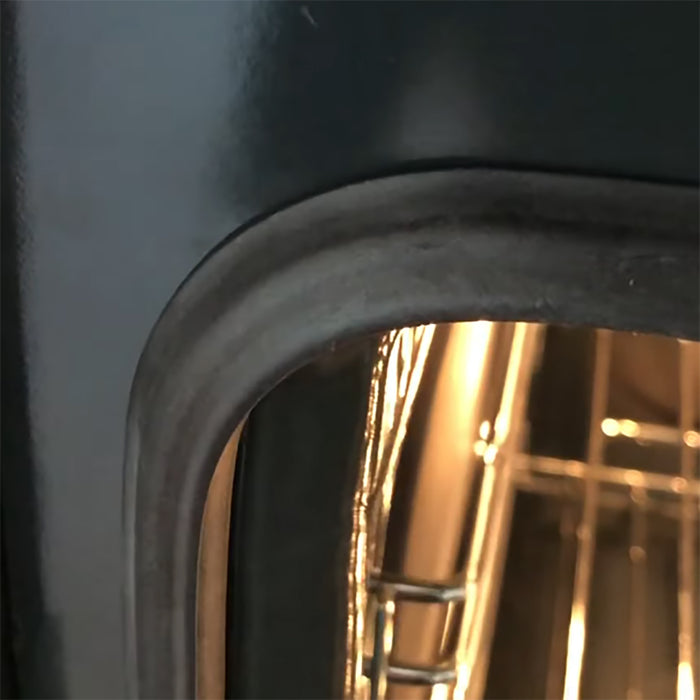 Main Rubber Door Seal with Corner Fixing Clips for Creda Oven Cookers (445mm x 350mm)