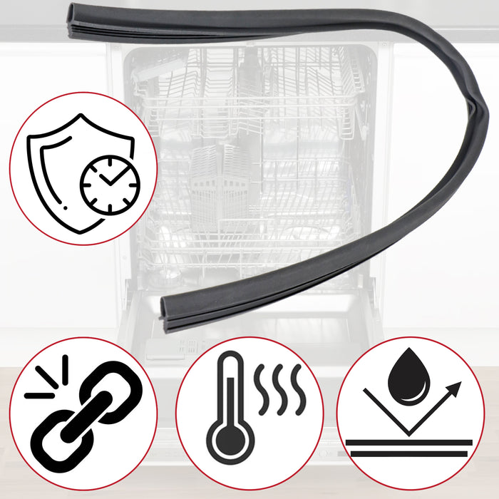 Lower Door Seal for Kenwood Dishwasher KDWA Series 550mm