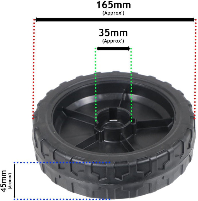 Front Wheel for Mountfield Lawnmower (Pack of 2 Wheels) 322686091/1