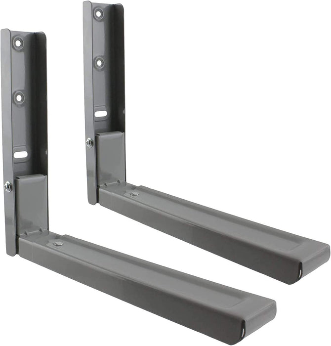 Extendable Wall Mounting Brackets for Morphy Richards Microwave (Grey / Silver)