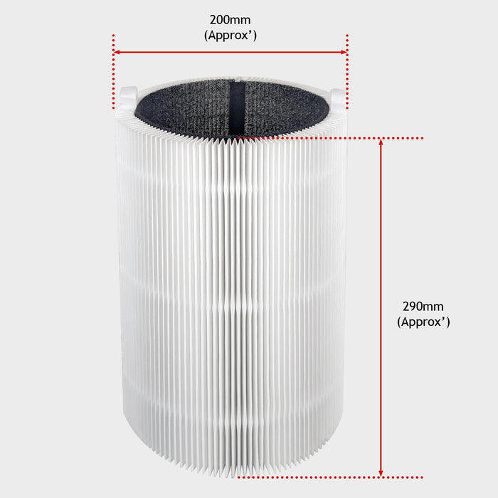 Filter Kit for BLUEAIR Air Purifier HEPA Carbon Sleeve Blue Pure 411 3210 Joy S (Pack of 3)