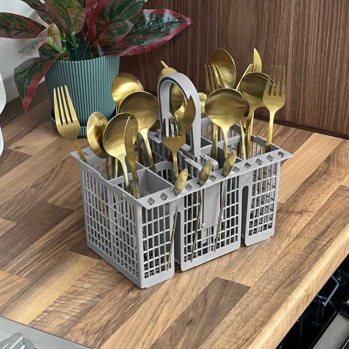 Dishwasher Cutlery Basket Cage for Hotpoint with Removable Handle & Folding Doors