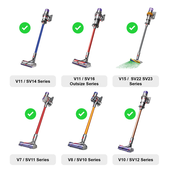 Combination Tool Brush for Dyson V7 V8 V10 V11 V15 SV10 SV11 SV12 SV14 SV22 Vacuum Attachment Nozzle