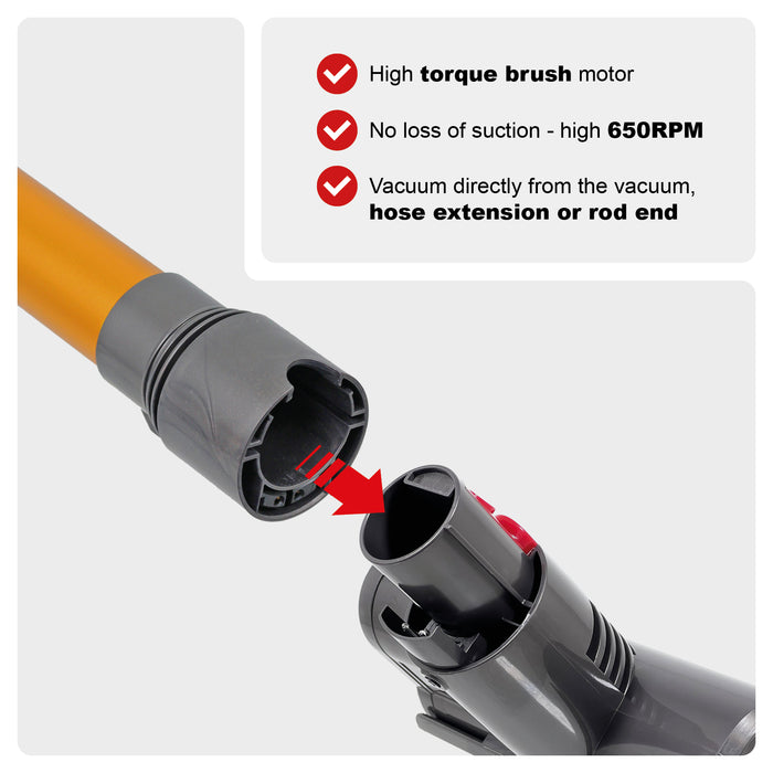 Vacuum Mini Turbine Brush for Dyson V11 SV14 Cordless Motorised Tool Attachment